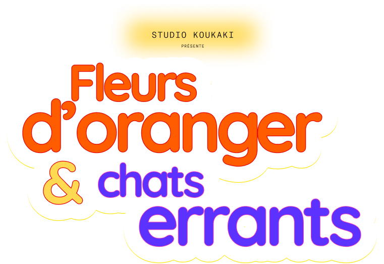 Logo fleurs d'oranger & chats errants